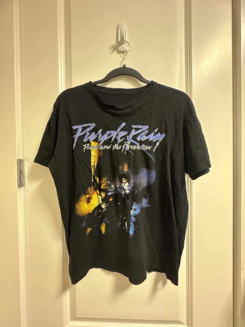 Prince Purple Rain Princeland The Revolution vintage Black T-Shirt Short Sleeve